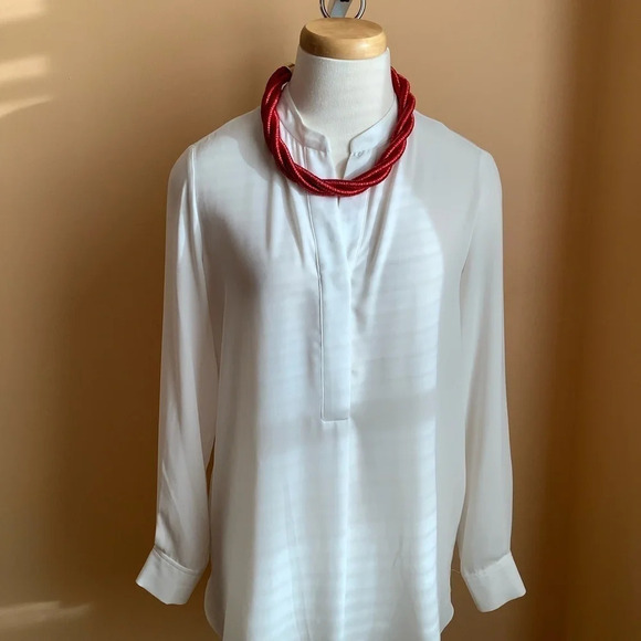 VINTAGE Red Twisted Rope Choker Statement Necklace - Picture 4 of 9